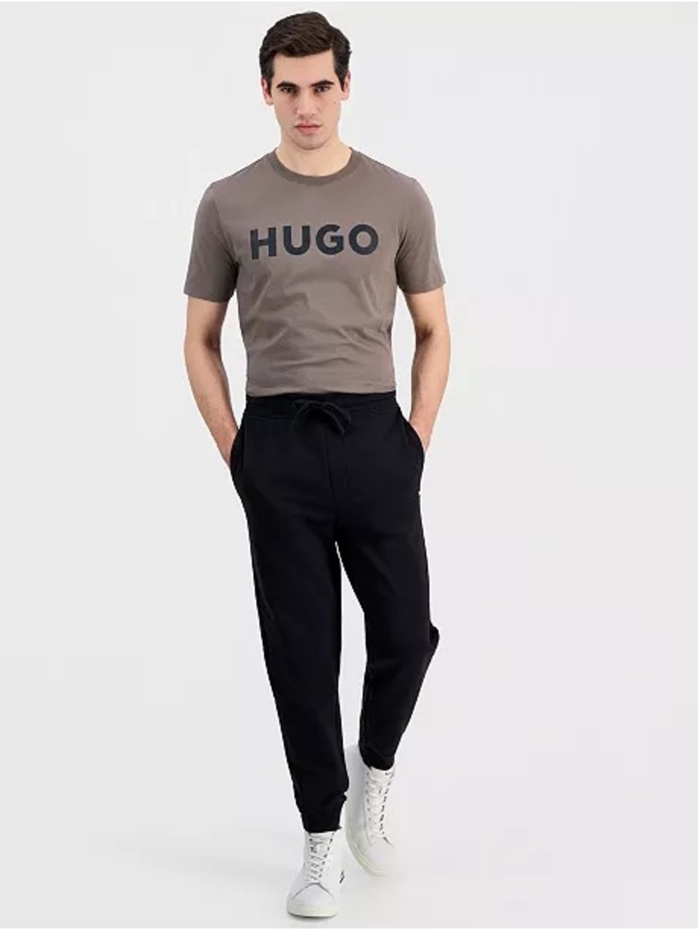 HUGO Boss Navy Drawstring Jogger Pants